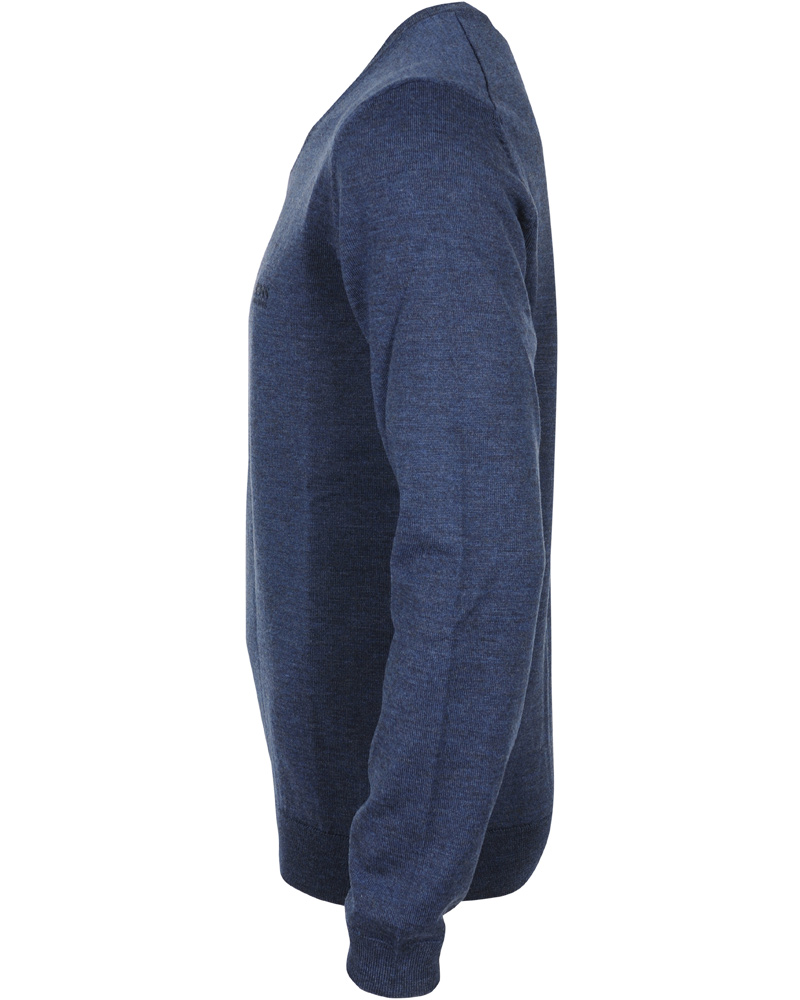 Heren | Truien | BOSS BLACK | BOSS Batisse-B Pullover Open Blue