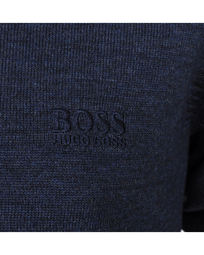 Heren | Truien | BOSS BLACK | BOSS Batisse-B Pullover Open Blue