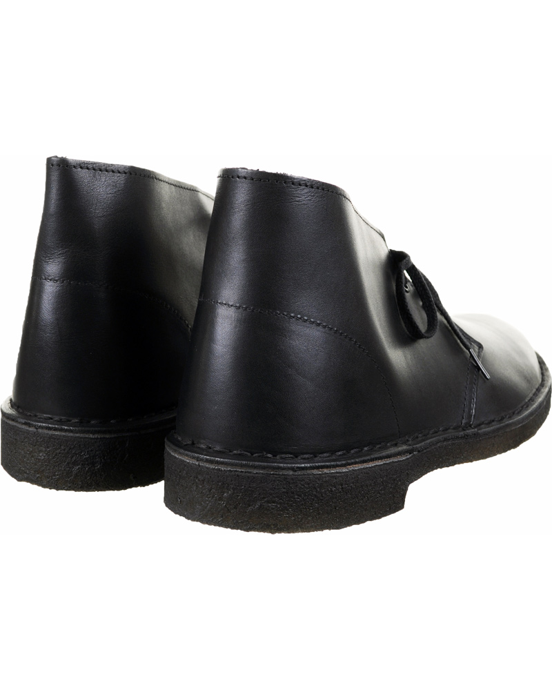 Homme | Clarks Originals Desert Boot Black Leather | Clarks Originals | Desert Boot Black Leather