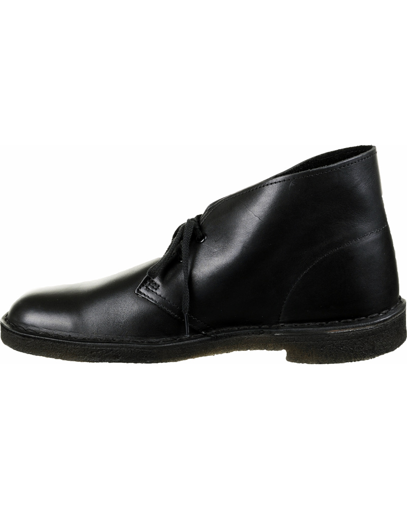 Homme | Clarks Originals Desert Boot Black Leather | Clarks Originals | Desert Boot Black Leather