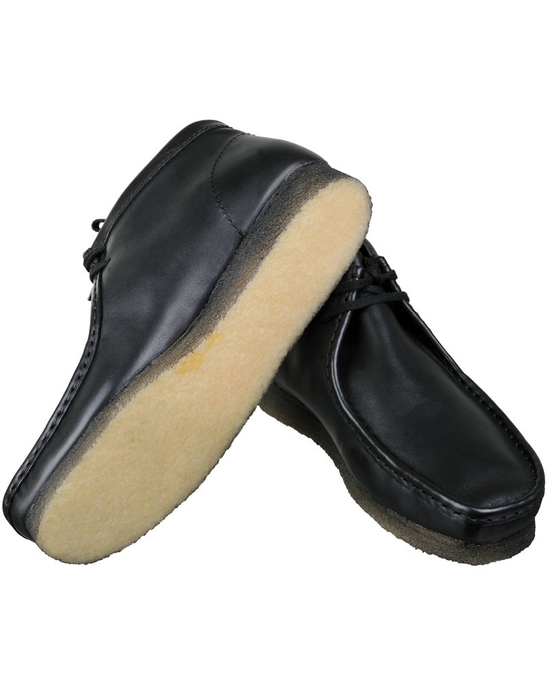 Homme | Clarks Originals Wallabee Boot Black Leather | Clarks Originals | Wallabee Boot Black Leather