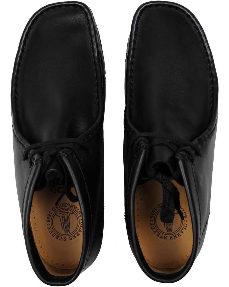 Homme | Clarks Originals Wallabee Boot Black Leather | Clarks Originals | Wallabee Boot Black Leather