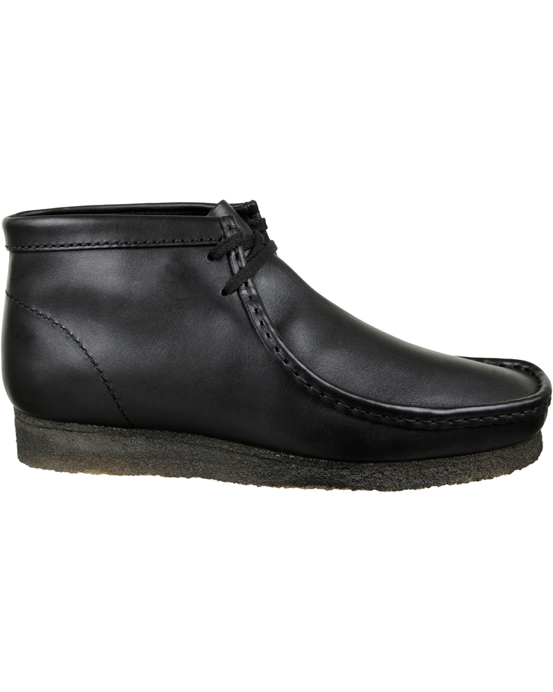 Homme | Clarks Originals Wallabee Boot Black Leather | Clarks Originals | Wallabee Boot Black Leather