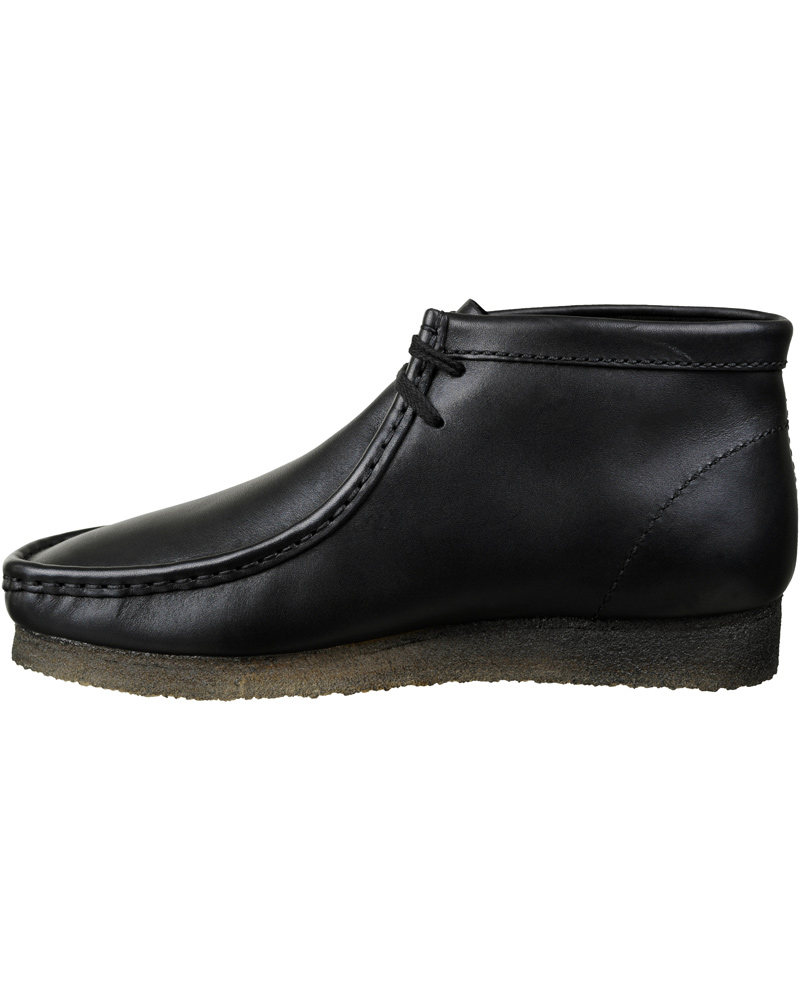 Homme | Clarks Originals Wallabee Boot Black Leather | Clarks Originals | Wallabee Boot Black Leather