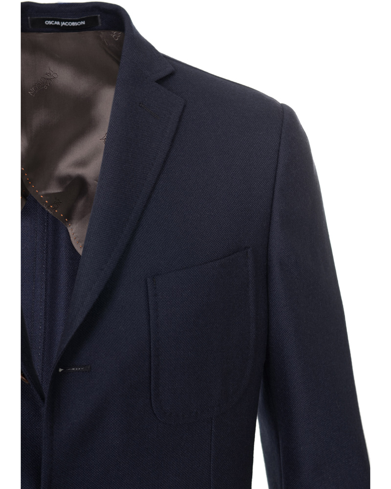 Homme | Blazers | Oscar Jacobson | Frick Angelico Wool Jacket Navy