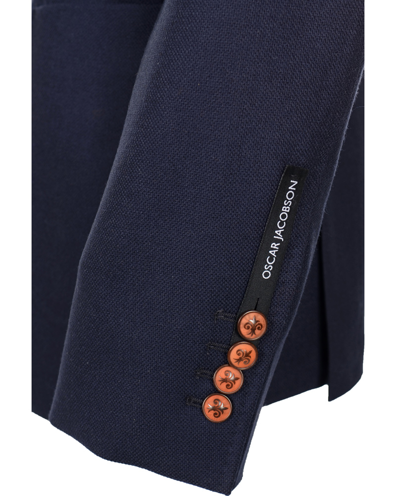 Homme | Blazers | Oscar Jacobson | Frick Angelico Wool Jacket Navy