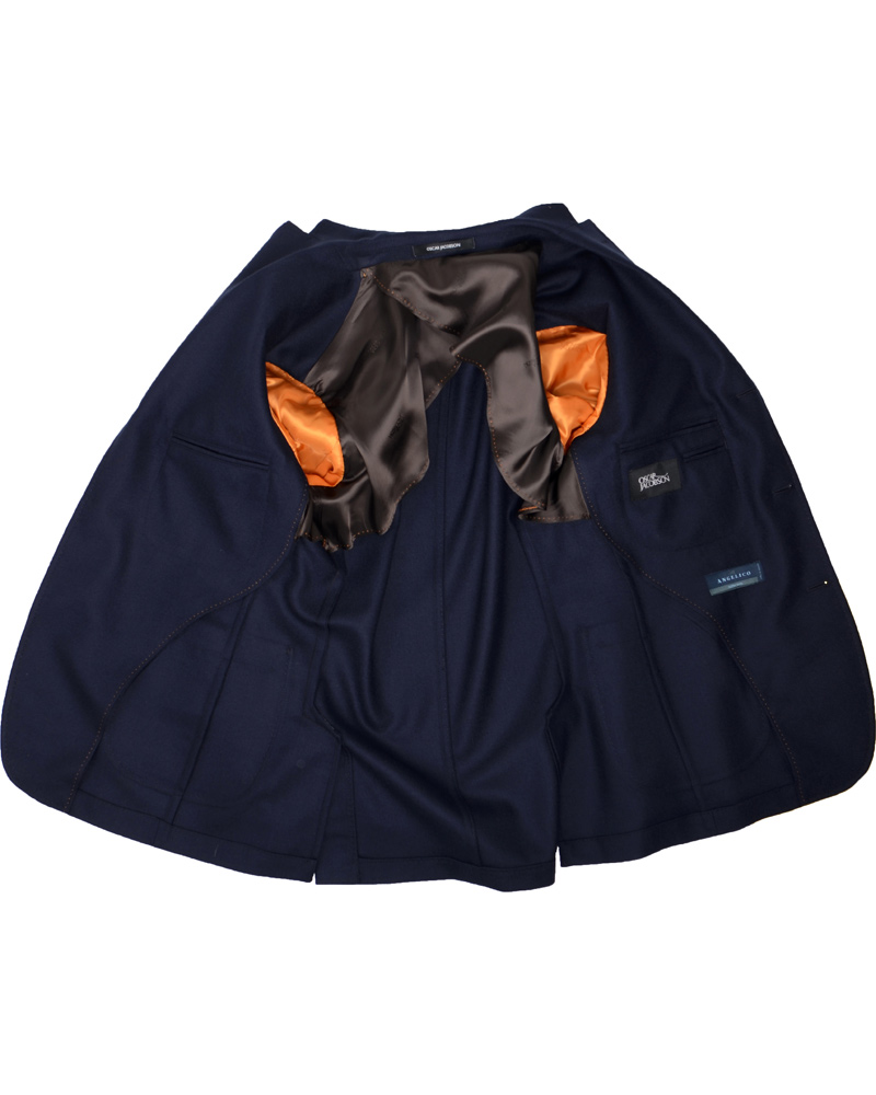 Homme | Blazers | Oscar Jacobson | Frick Angelico Wool Jacket Navy