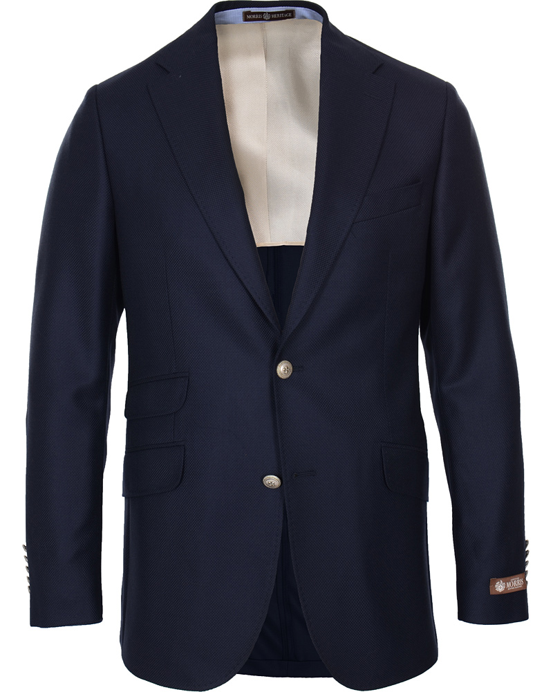 Homme | Blazers | Morris Heritage | Edward Mesh Club Blazer Navy 50