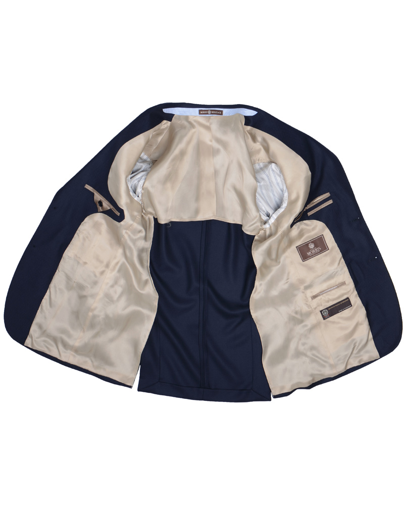 Homme | Blazers | Morris Heritage | Edward Mesh Club Blazer Navy 50