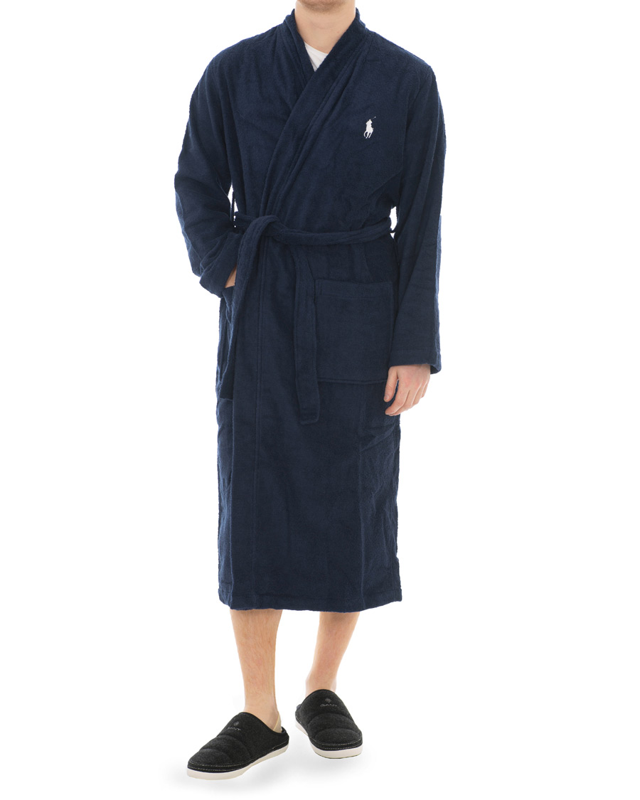 Heren | Pyjama's en gewaden | Polo Ralph Lauren | Light Terry Kimono Robe Cruise Navy