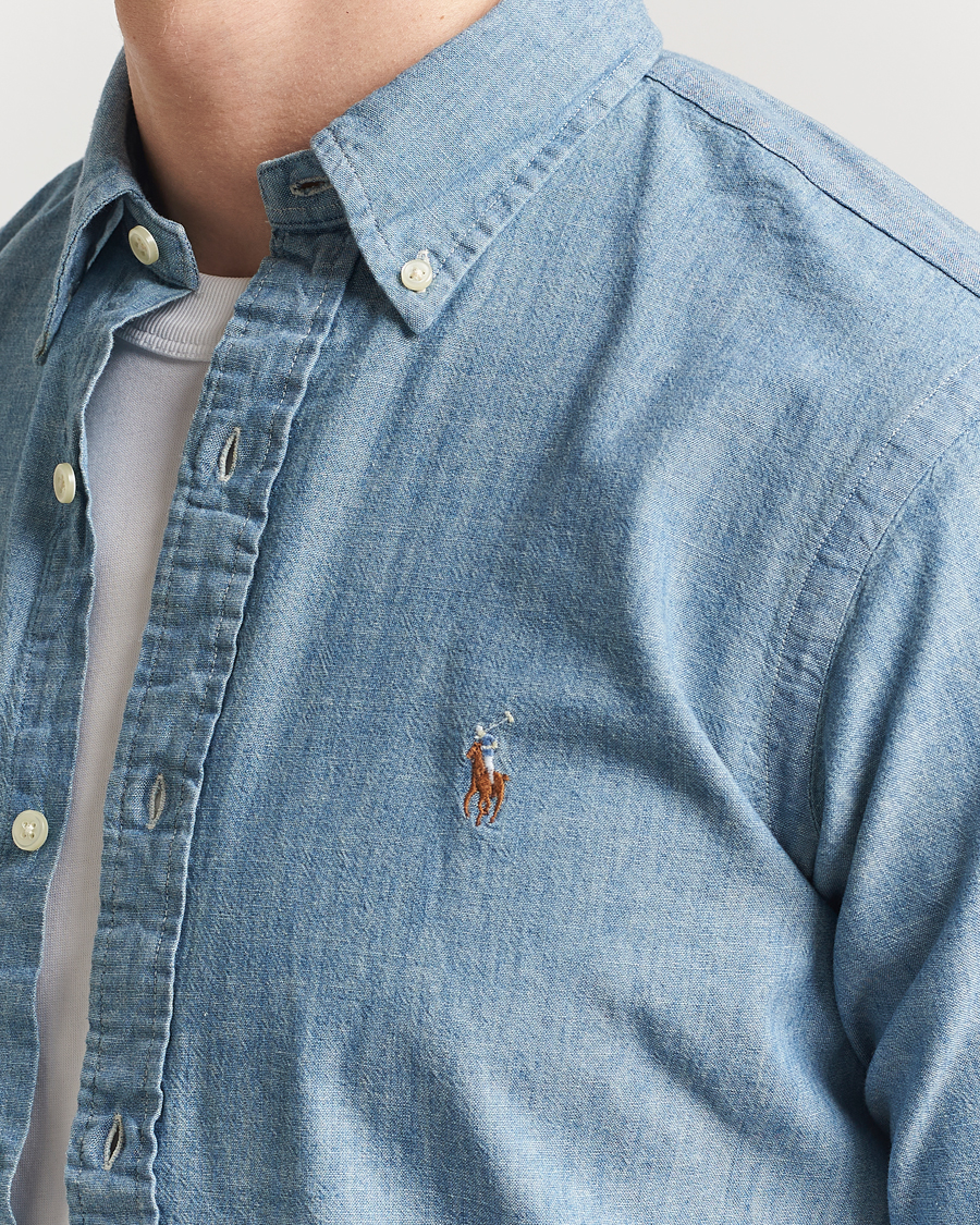 Homme | Chemises | Polo Ralph Lauren | Custom Fit Shirt Chambray Washed