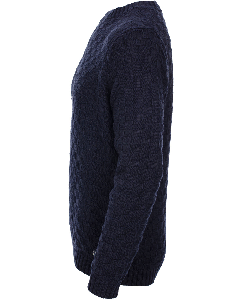Homme | Pulls Et Tricots | GANT | Cotton Basket Knit Crew Sweater Blue Iris