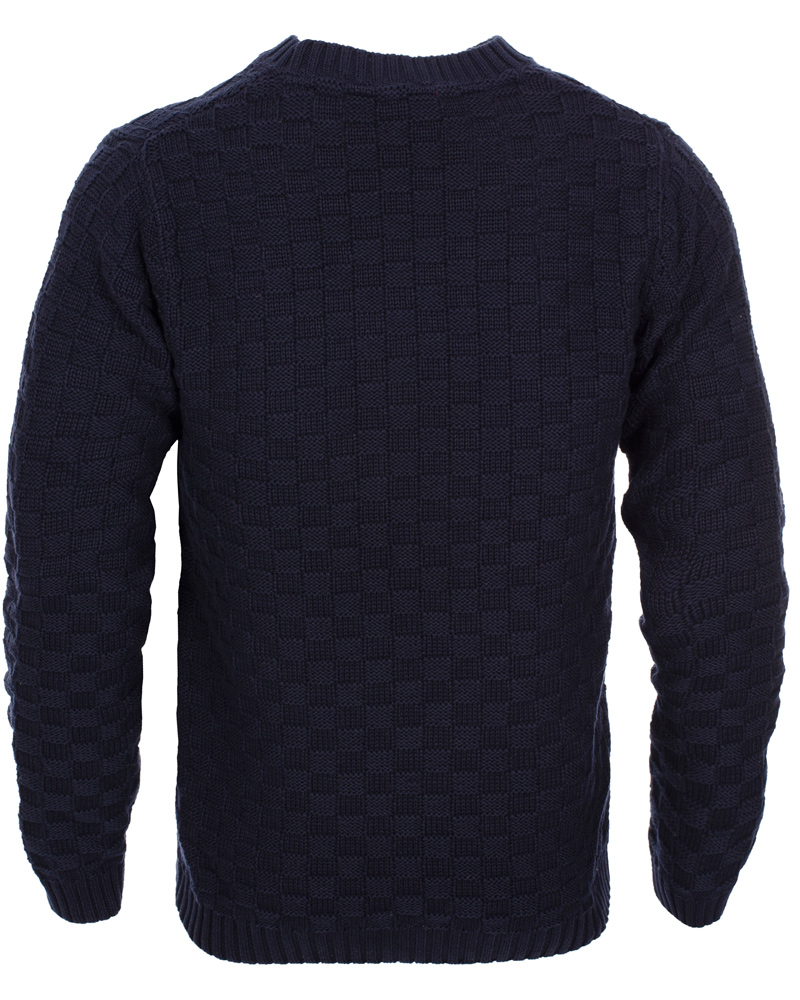 Homme | Pulls Et Tricots | GANT | Cotton Basket Knit Crew Sweater Blue Iris