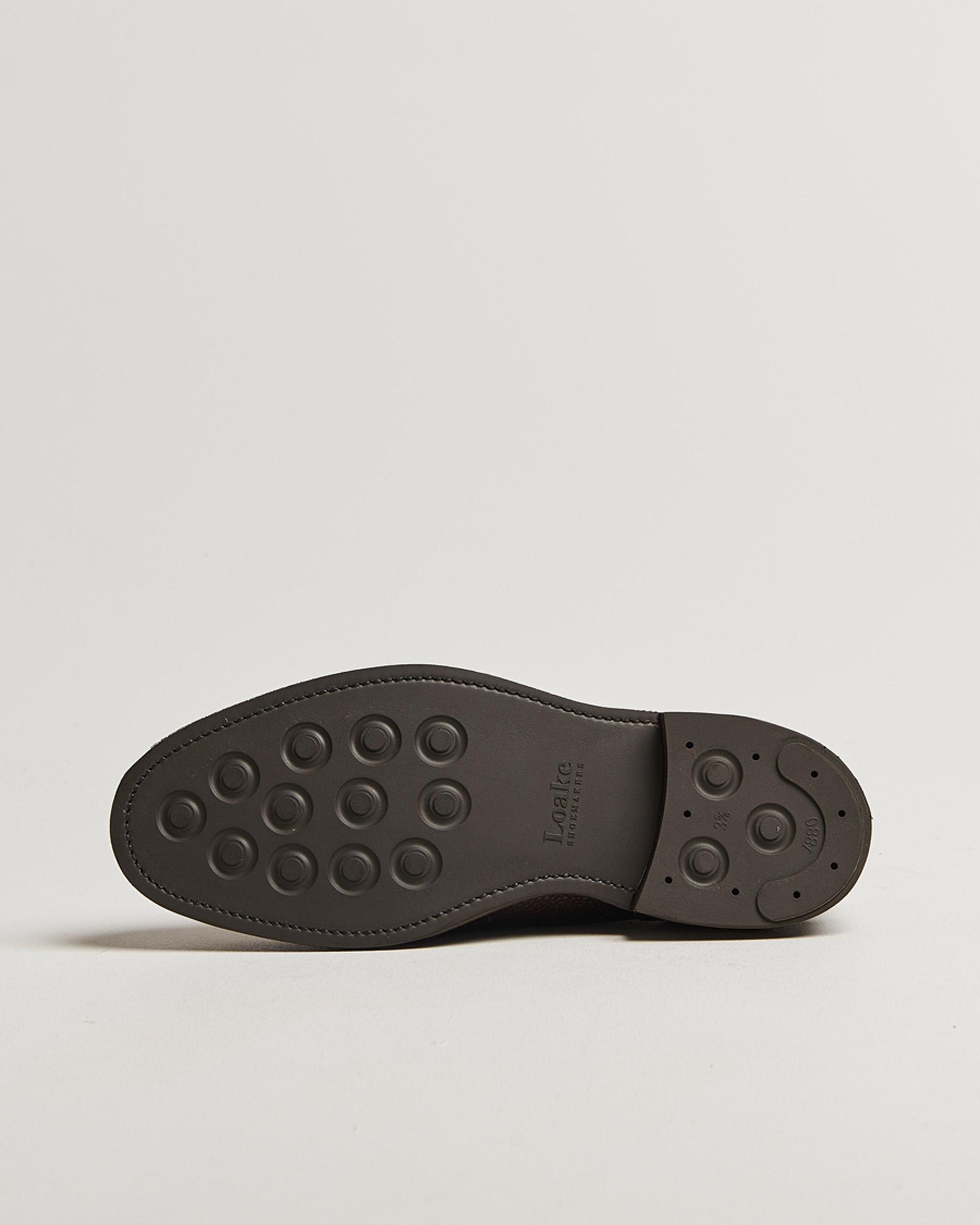Heren | Brogues | Loake 1880 | Badminton Brogue Dark Brown Grain
