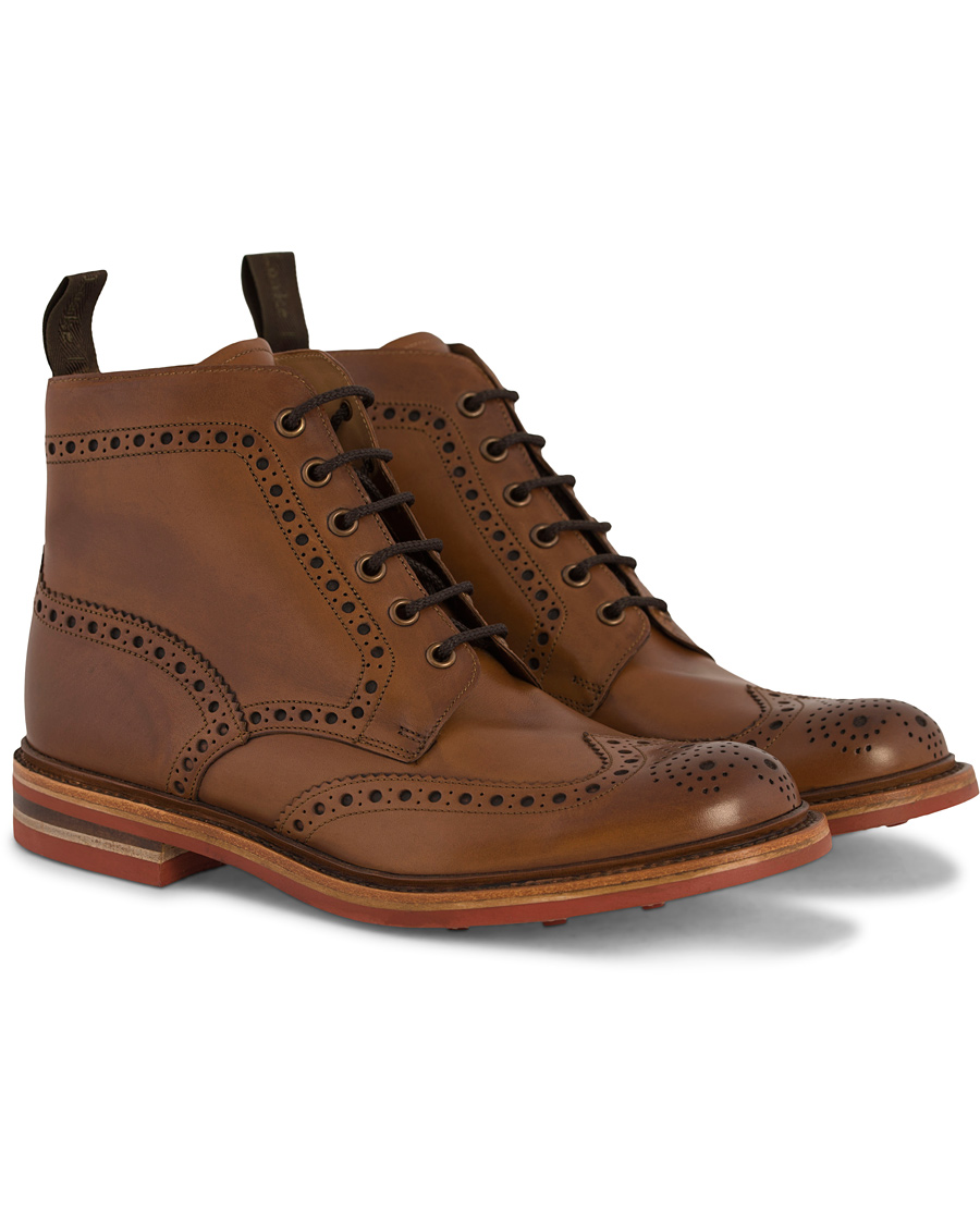 Homme | Loake 1880 Wharfdale Boot Brown Burnished Calf | Loake 1880 | Wharfdale Boot Brown Burnished Calf