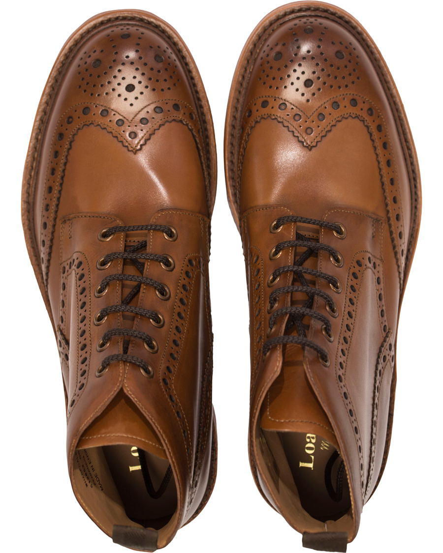 Homme | Loake 1880 Wharfdale Boot Brown Burnished Calf | Loake 1880 | Wharfdale Boot Brown Burnished Calf