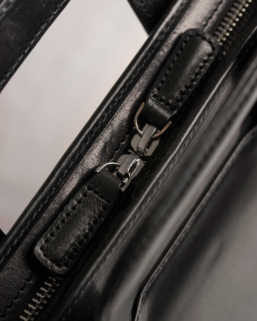 Homme | Oscar Jacobson Leather Breifcase 13'' Laptop Black | Oscar Jacobson | Leather Breifcase 13'' Laptop Black