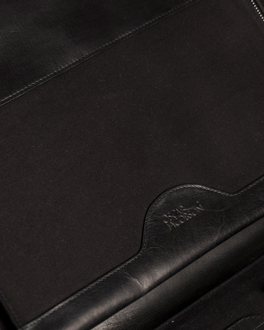 Homme | Oscar Jacobson Leather Breifcase 13'' Laptop Black | Oscar Jacobson | Leather Breifcase 13'' Laptop Black