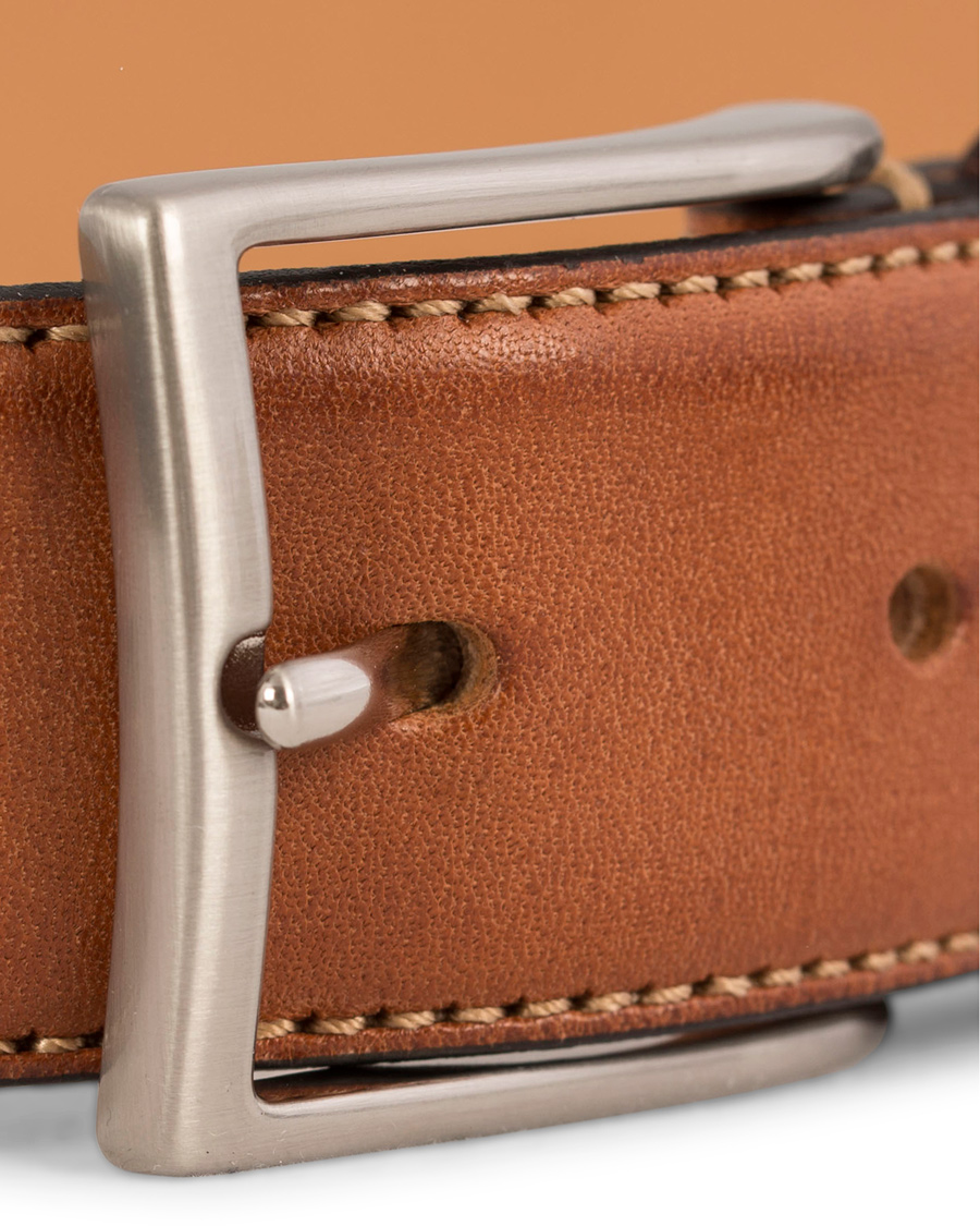 Heren | Oscar Jacobson Leather Belt 3,5 cm Brown | Oscar Jacobson | Leather Belt 3,5 cm Brown