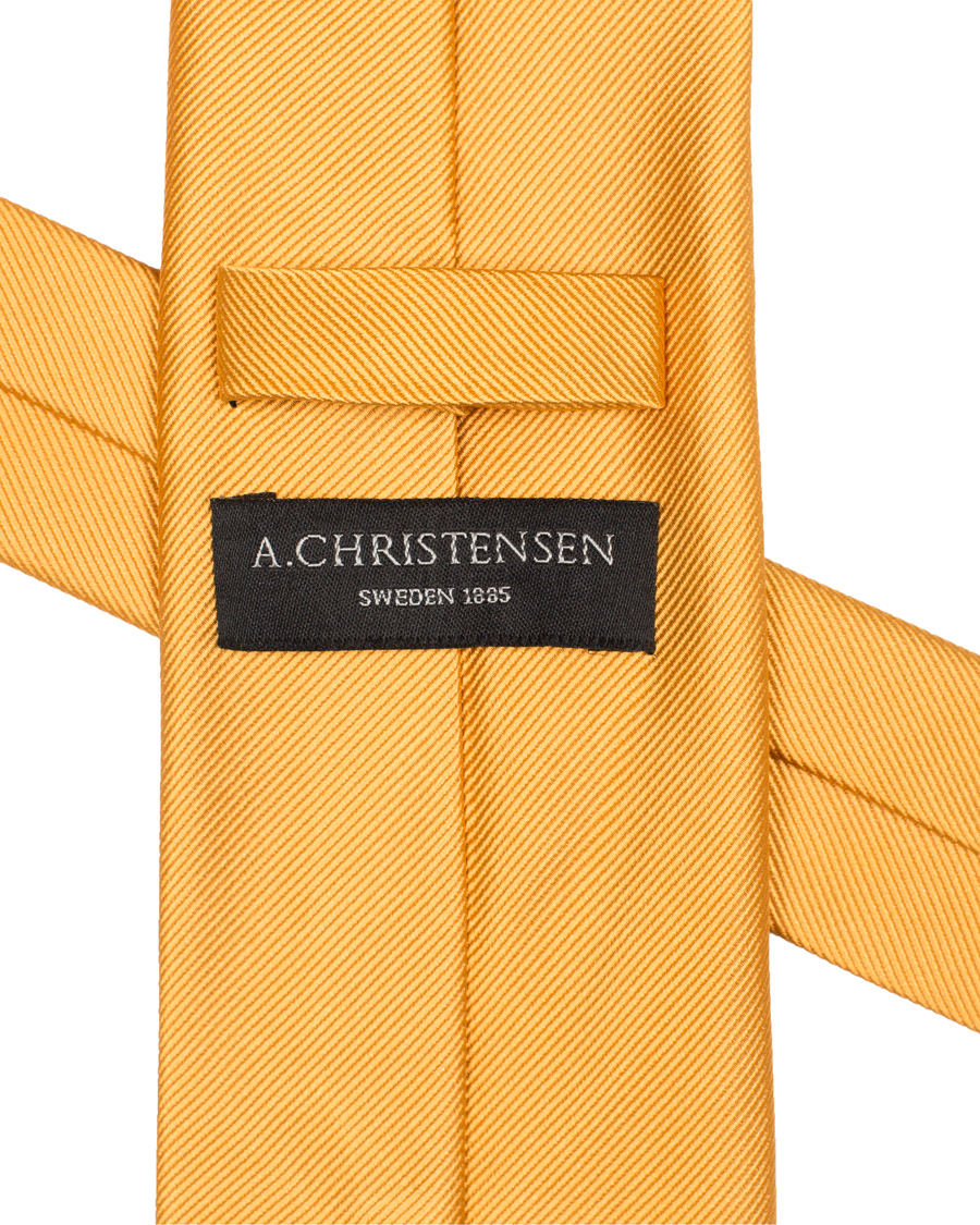 Homme | Amanda Christensen Plain Classic Tie 8 cm Gold | Amanda Christensen | Plain Classic Tie 8 cm Gold
