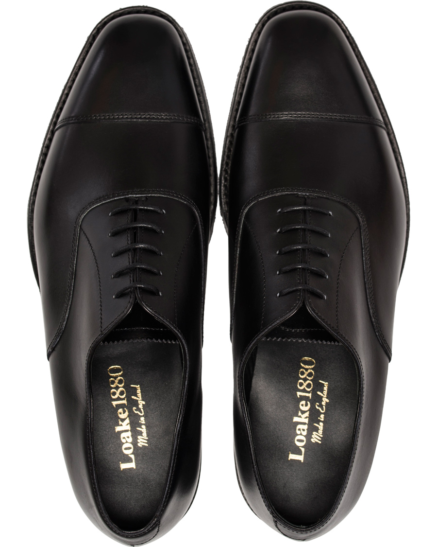 Heren | Loake 1880 Aldwych Dainite Oxford Black Calf | Loake 1880 | Aldwych Dainite Oxford Black Calf