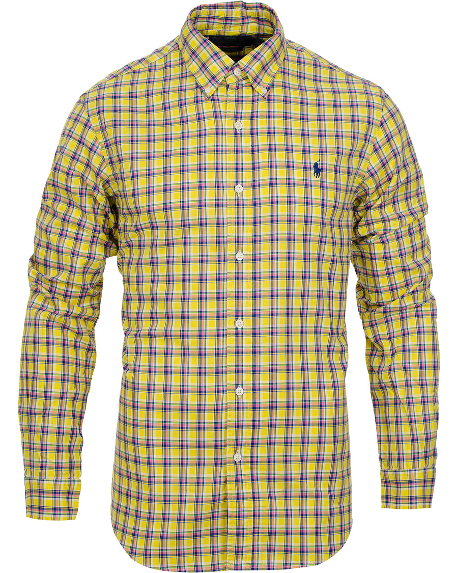 Homme | Chemises | Polo Ralph Lauren | Slim Fit Oxford Shirt Yellow/Royal