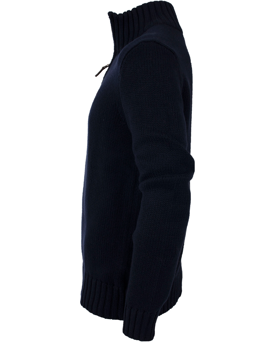 Homme | Pulls Et Tricots | Polo Ralph Lauren | Half Zip Cotton Sweater Hunter Navy