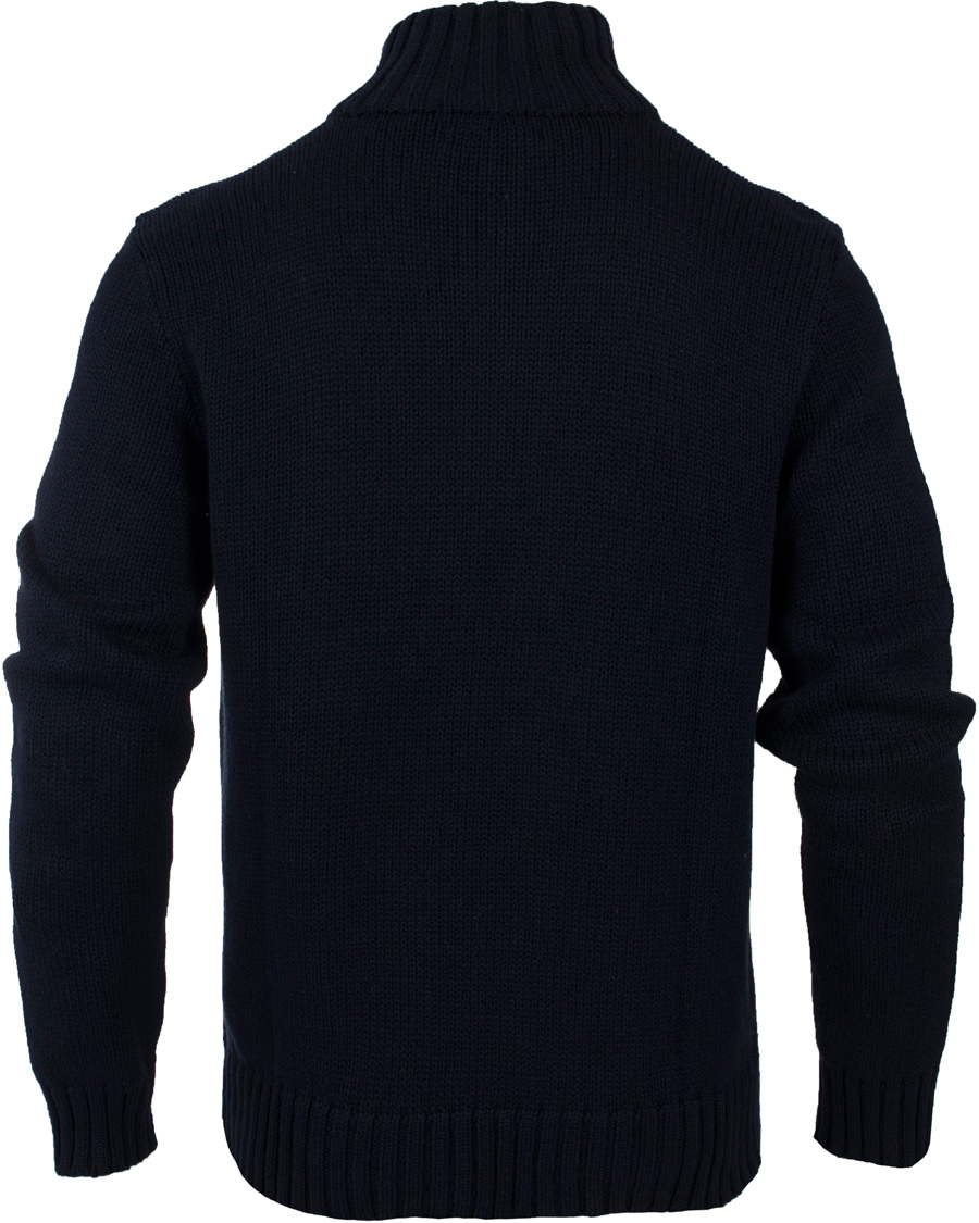 Homme | Pulls Et Tricots | Polo Ralph Lauren | Half Zip Cotton Sweater Hunter Navy