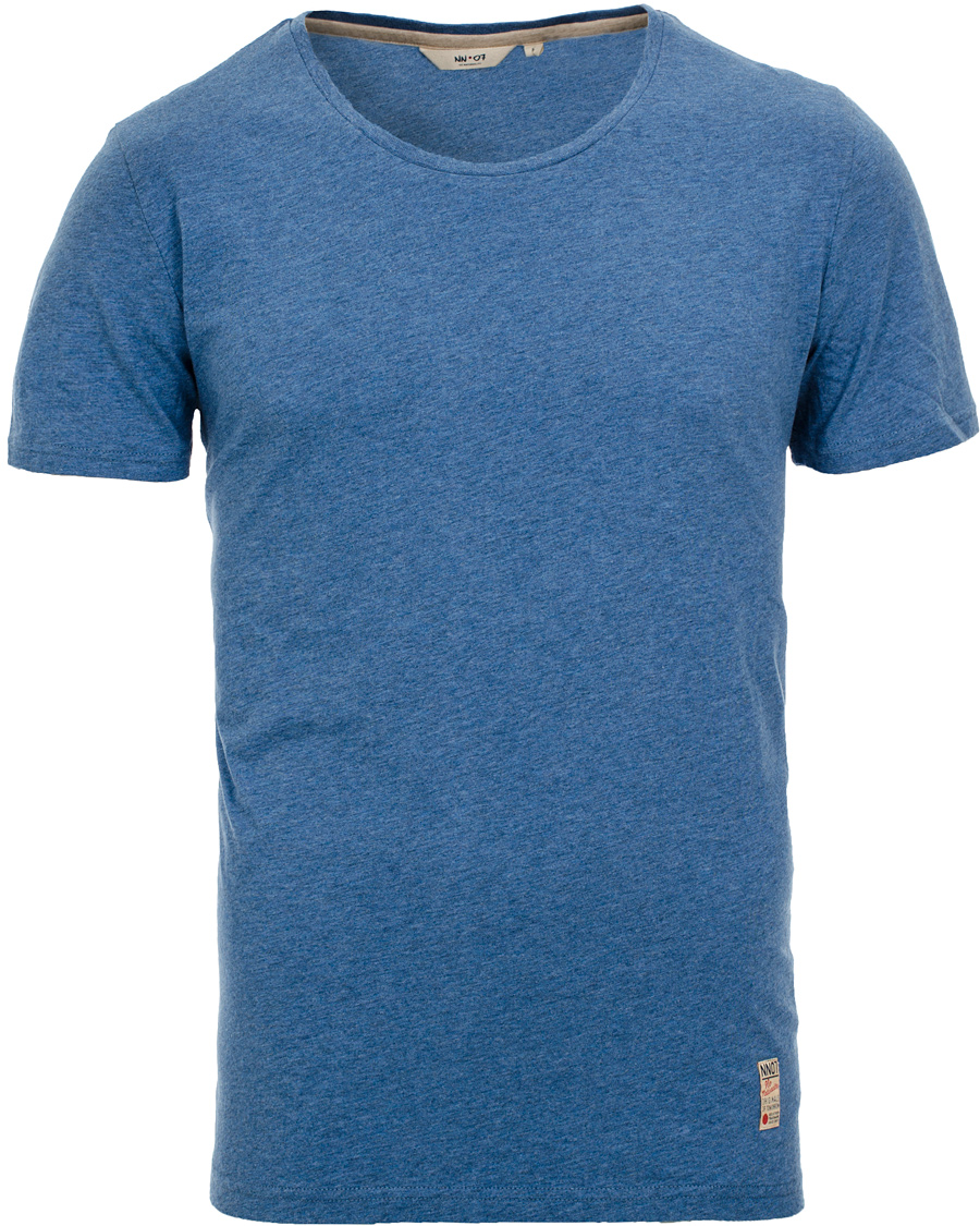 Homme | T-shirts | NN07 | Iver 3116 T-Shirt Mid Blue Melange