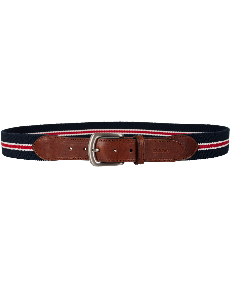 Heren | GANT Prep School Elastic Belt Bright Red | GANT | Prep School Elastic Belt Bright Red
