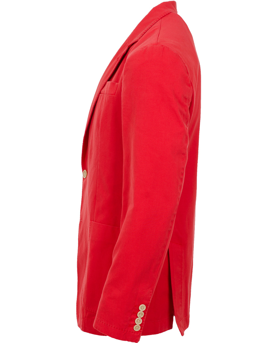 Heren | Blazers | Hackett | Garment Dye Jacket Red