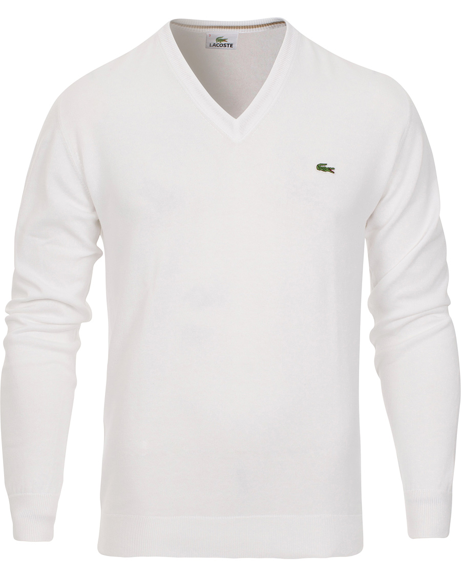Homme | Pulls Et Tricots | Lacoste | Pullover V-Neck White