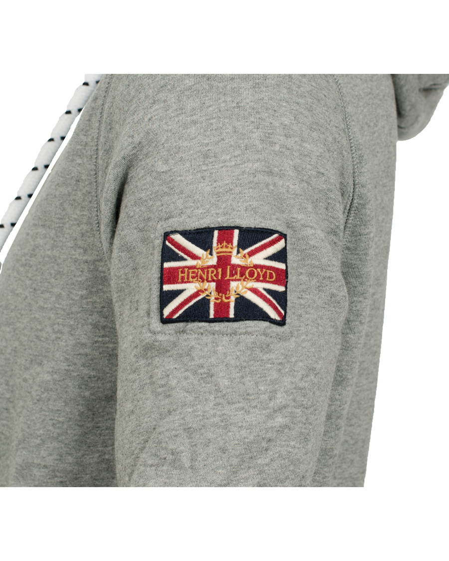 Homme | Pulls Et Tricots | Henri-Lloyd | Henri Lloyd Filey Hooded Full Zip Sweat Grey Marl