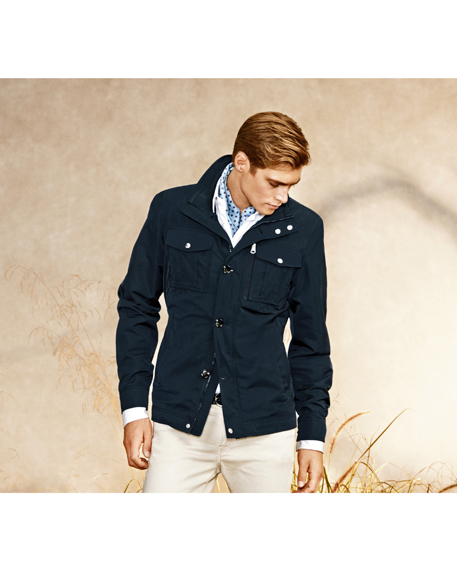 Homme | Manteaux Et Vestes | J.Lindeberg | Bailey Structured Poly Jacket Dark Blue