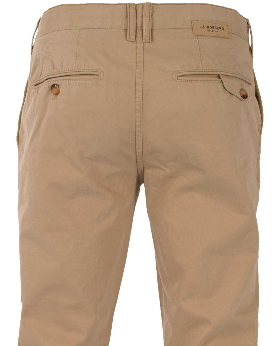 Homme | Pantalons | J.Lindeberg | Chaze Season Cotton Chinos Beige
