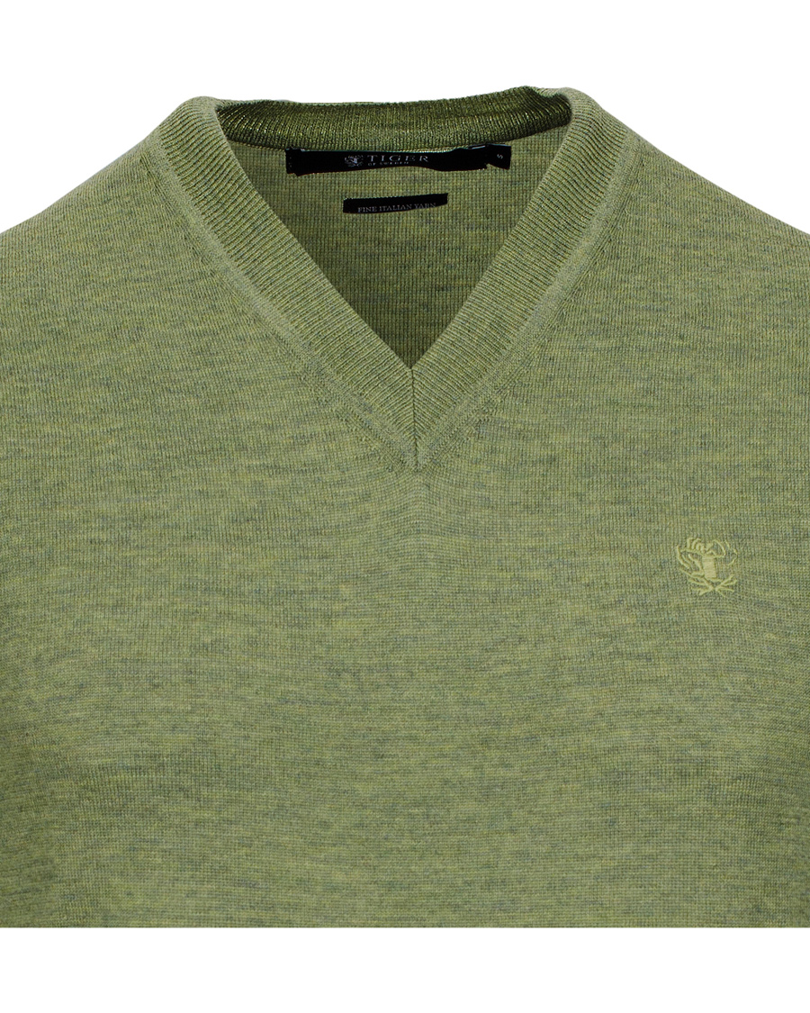 Homme | Pulls Et Tricots | Tiger of Sweden | Harvard V-Neck Pullover Green