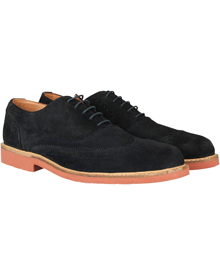 Homme | Tiger of Sweden Leon 54 Brogue Navy Suede | Tiger of Sweden | Leon 54 Brogue Navy Suede