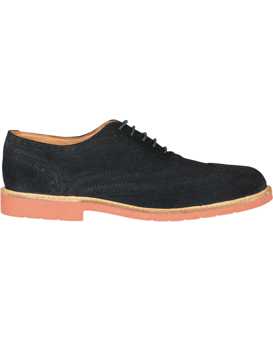 Homme | Tiger of Sweden Leon 54 Brogue Navy Suede | Tiger of Sweden | Leon 54 Brogue Navy Suede