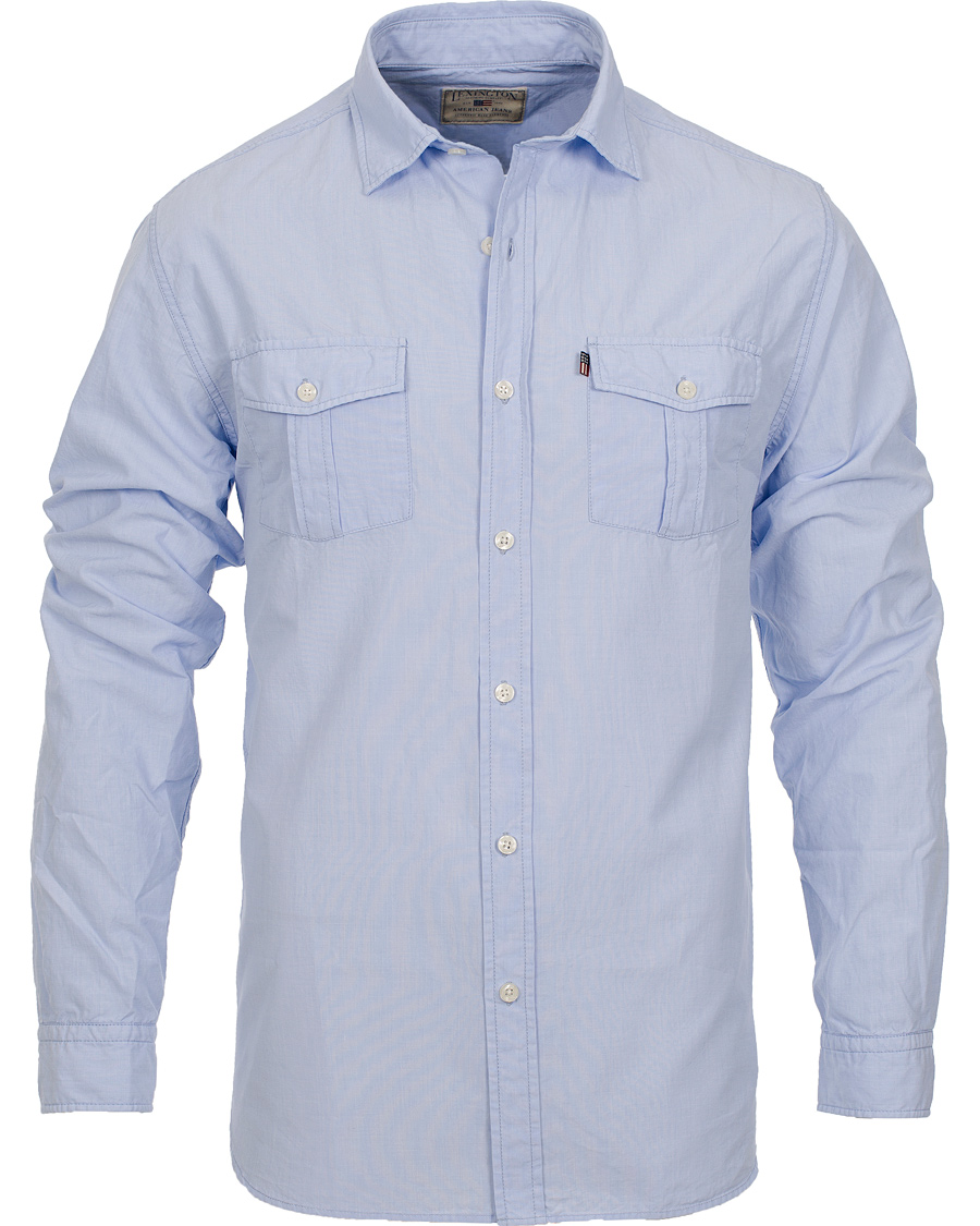 Heren | Overhemden | Lexington | Kirk Chambray Shirt Light Blue