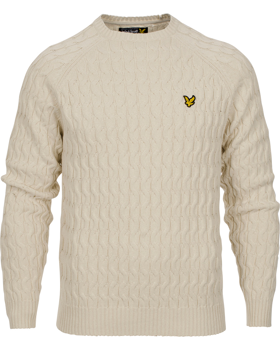 Homme | Pulls Et Tricots | Lyle & Scott | Crew Neck Cable Pullover Oat