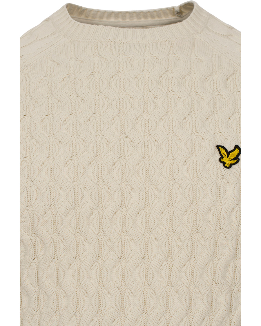 Homme | Pulls Et Tricots | Lyle & Scott | Crew Neck Cable Pullover Oat