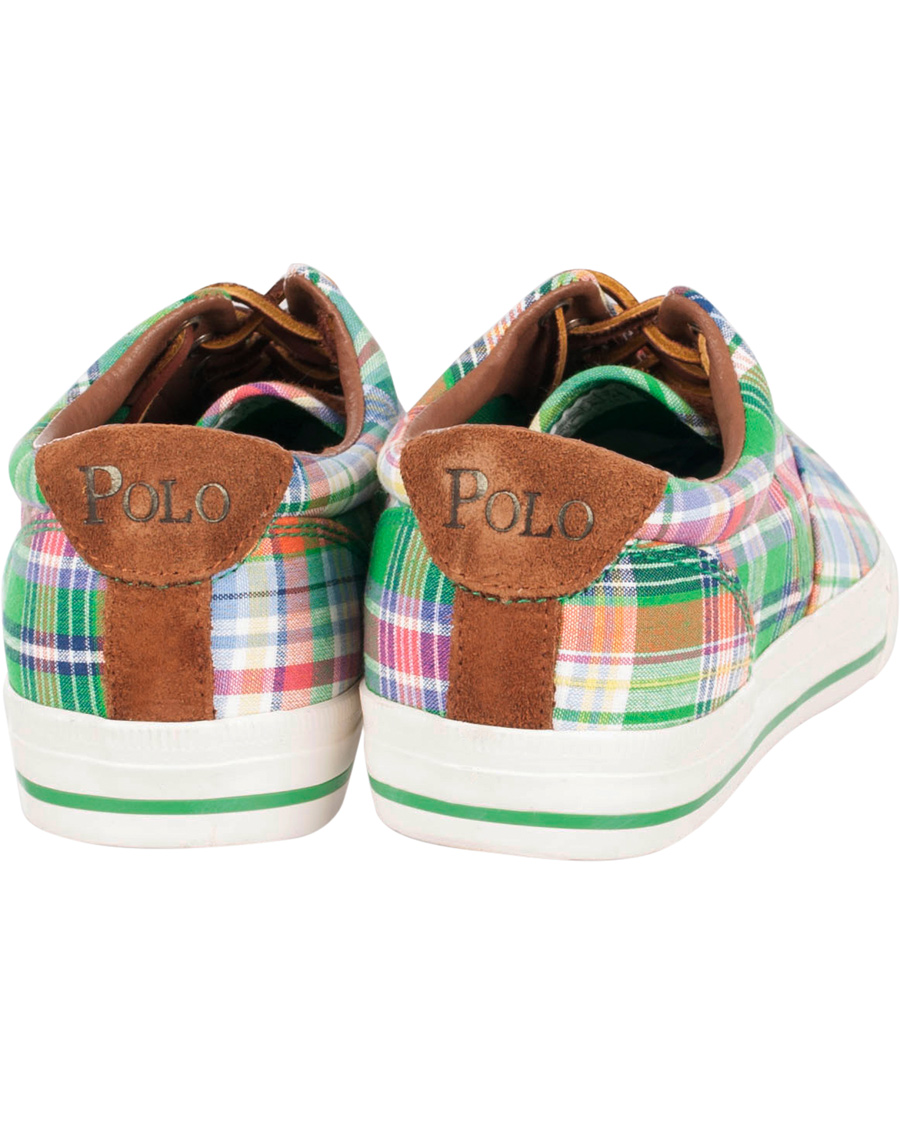 Homme | Polo Ralph Lauren Vaughn-NE Madras Suede Sneaker Multi Navy | Polo Ralph Lauren | Vaughn-NE Madras Suede Sneaker Multi Navy
