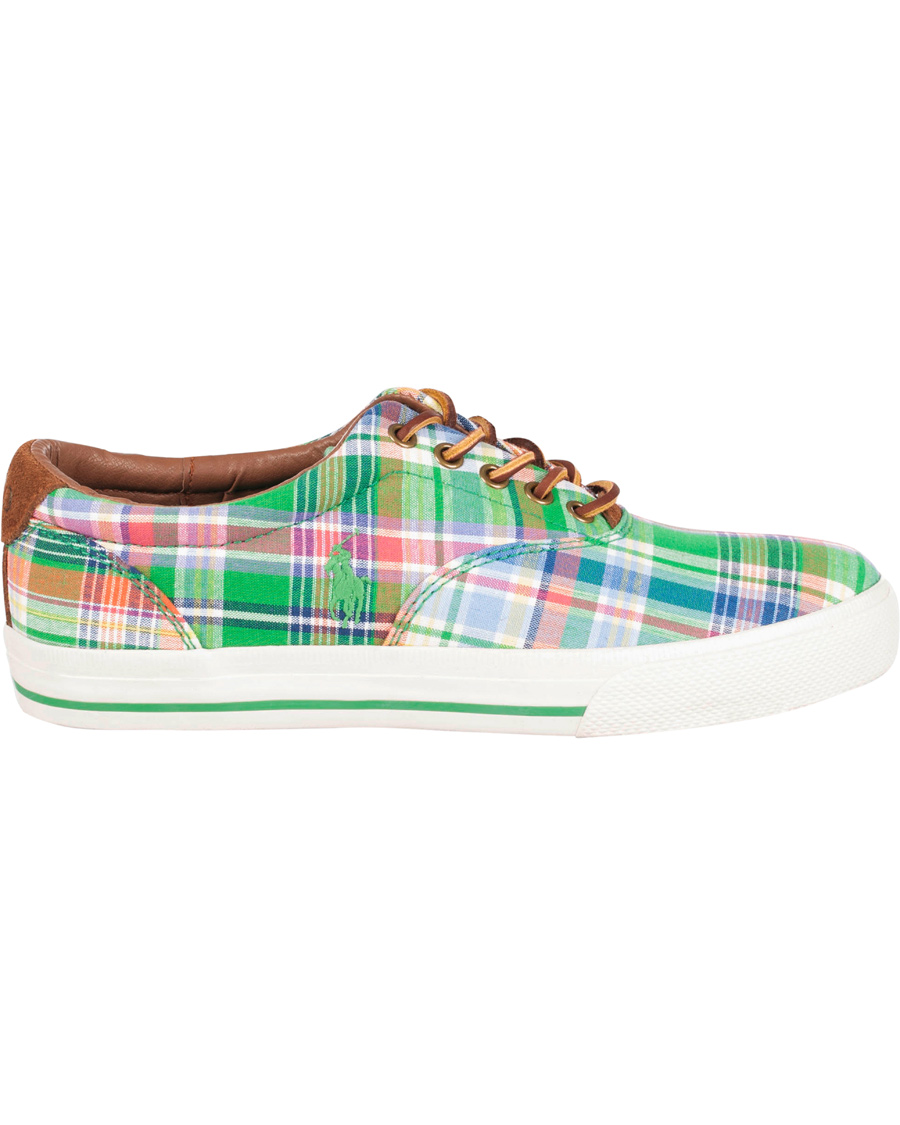 Homme | Polo Ralph Lauren Vaughn-NE Madras Suede Sneaker Multi Navy | Polo Ralph Lauren | Vaughn-NE Madras Suede Sneaker Multi Navy