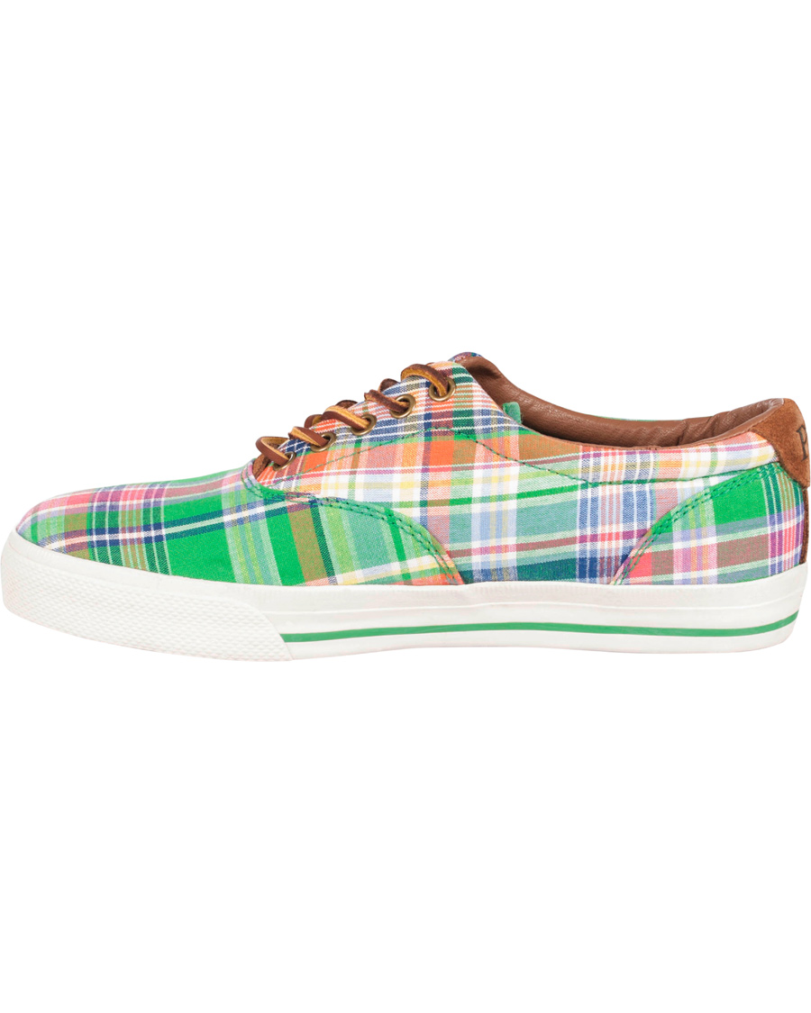 Homme | Polo Ralph Lauren Vaughn-NE Madras Suede Sneaker Multi Navy | Polo Ralph Lauren | Vaughn-NE Madras Suede Sneaker Multi Navy