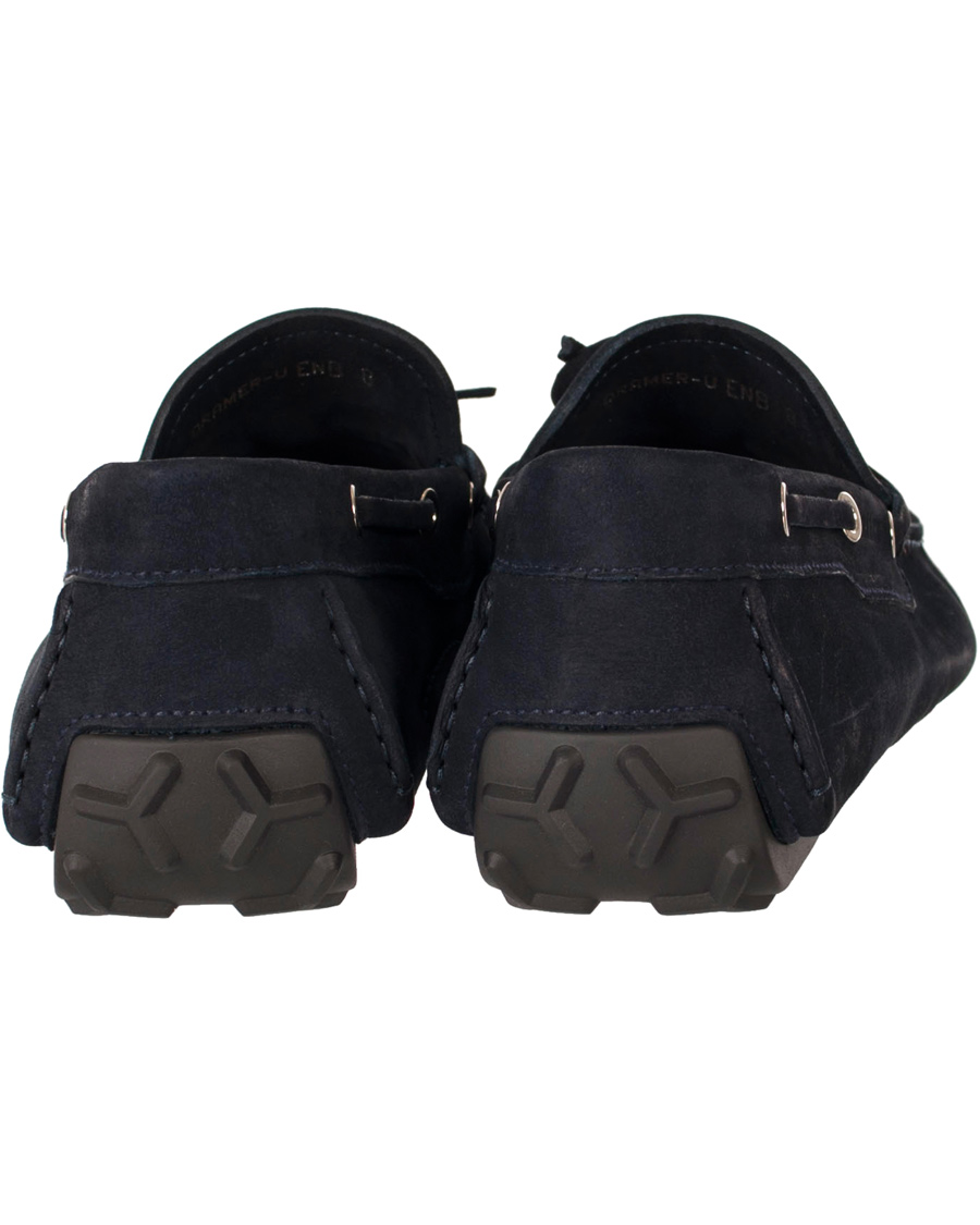 Homme | BALLY Dramer U Suede Car Shoe Blue Navy | Bally | Dramer U Suede Car Shoe Blue Navy