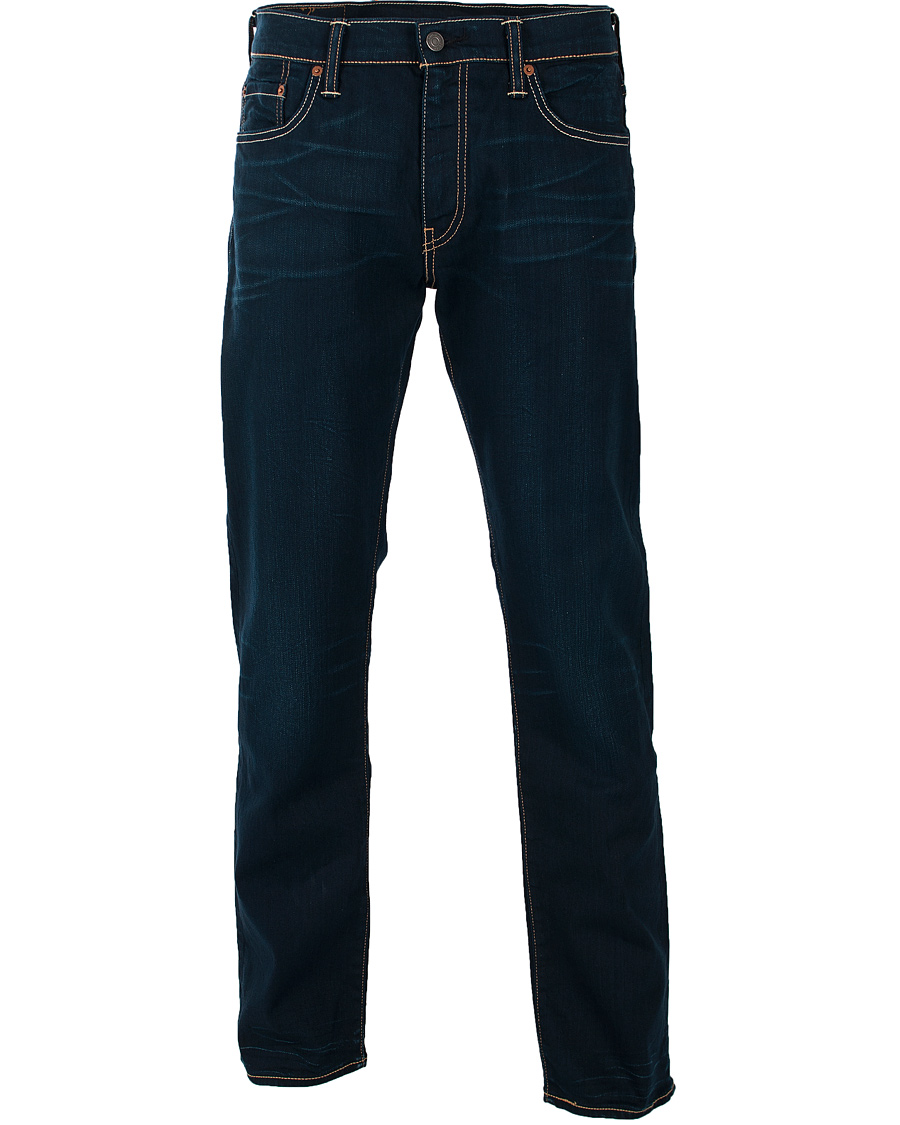 Heren | Jeans | Levi's | Levis 504 Regular Straight Jeans Crumpled Navy