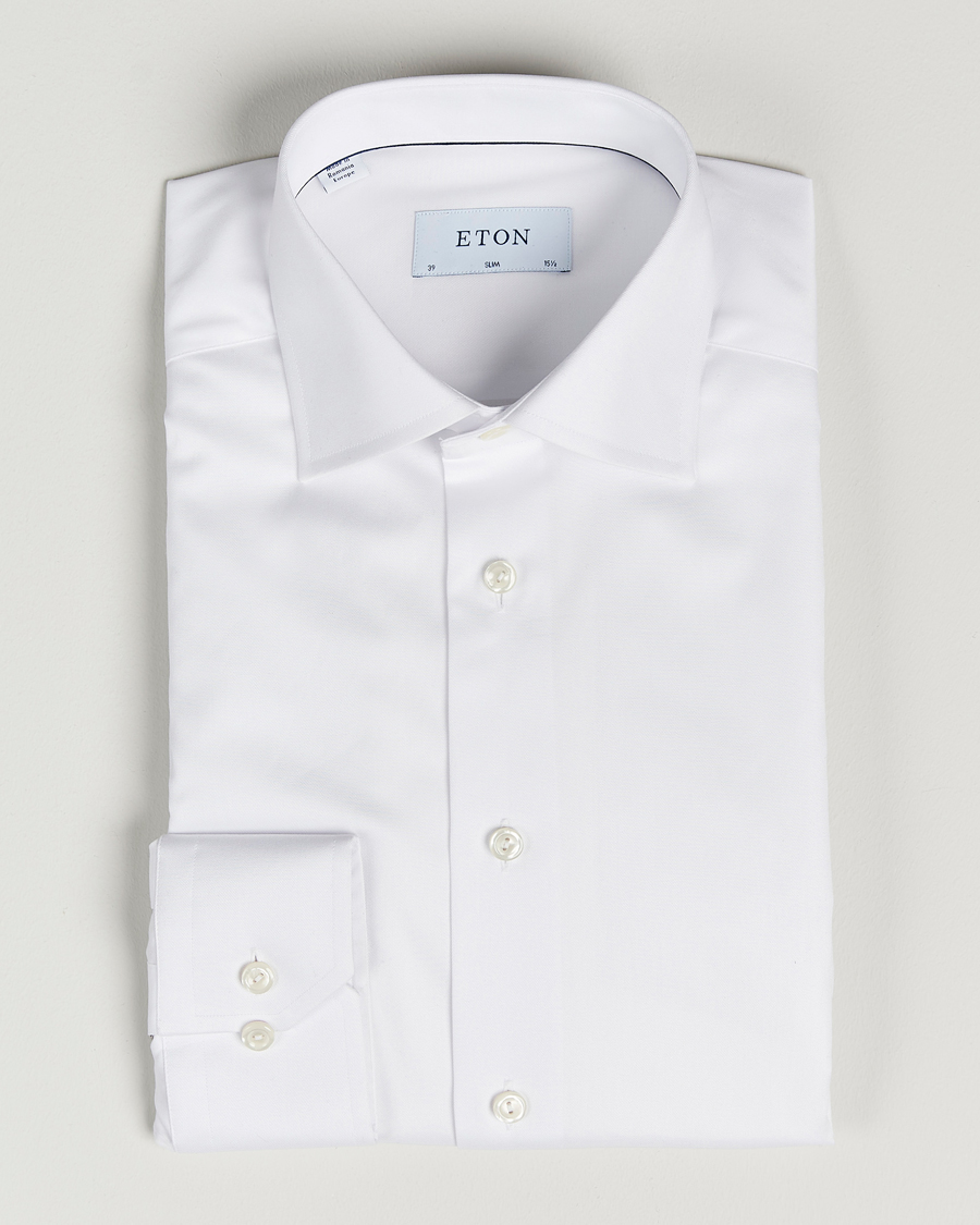 Heren | Overhemden | Eton | Slim Fit Shirt White