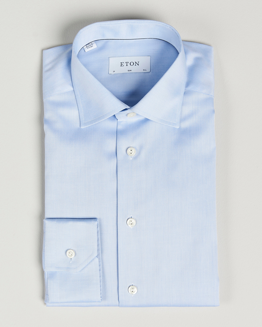Heren | Overhemden | Eton | Slim Fit Shirt Blue