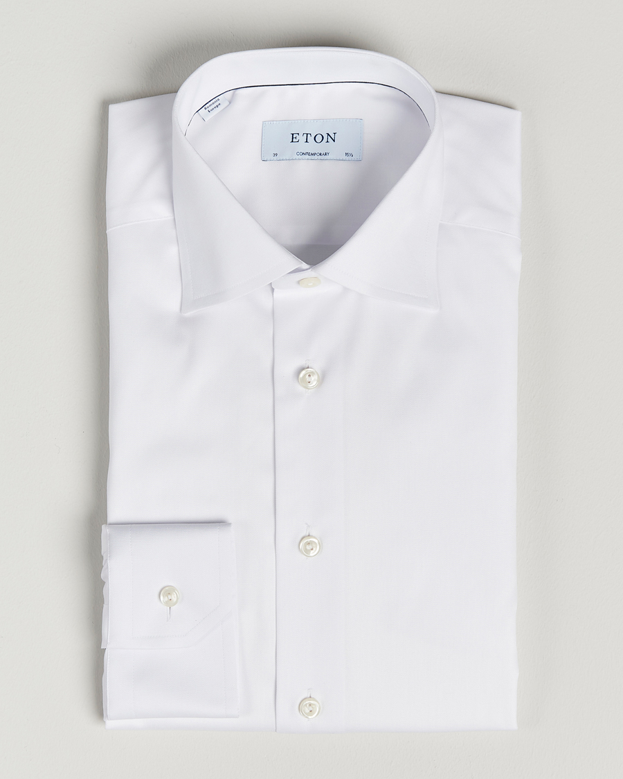 Heren | Overhemden | Eton | Contemporary Fit Shirt White