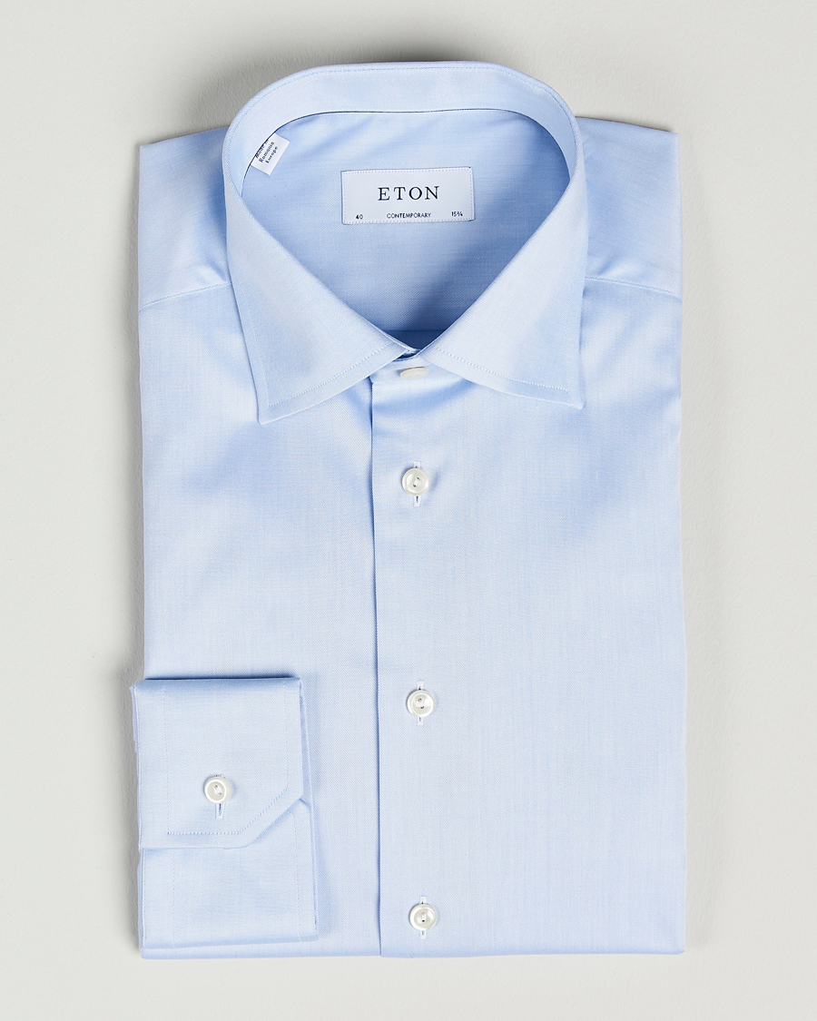 Heren | Overhemden | Eton | Contemporary Fit Shirt Blue